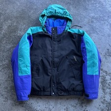 Vintage 90s Eddie Bauer Goose Down Gore-Tex Puffer Jacket Mens Size L Multicolor