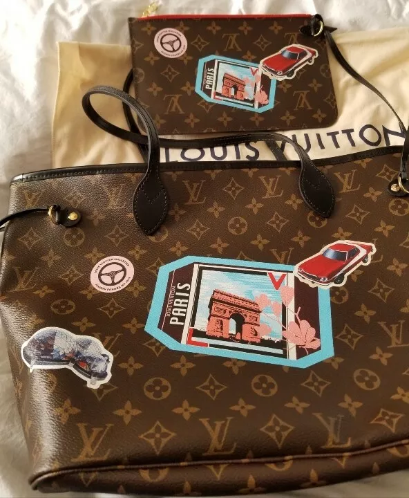 Louis Vuitton Monogram Travel Stickers Neverfull Mm Brown ref.659232 - Joli  Closet