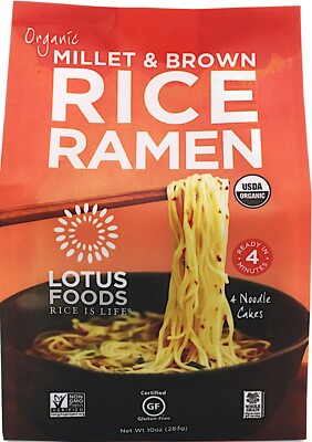 Lotus Foods Millet & Brown Rice Ramen Noodles - 10 oz