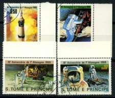 Saint Thomas et îles du Prince 1979 Mi. 646-649 Oblitéré 100% Espace Première a