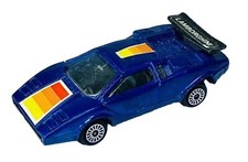 Vintage Zee Zylmex D61 Blue LAMBORGHINI COUNTACH - 1:64 Vintage 80s Diecast