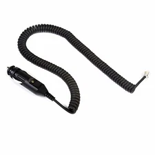 COILED POWER CORD for VALENTINE ONE V1 RADAR DETECTORS 12 ft  New