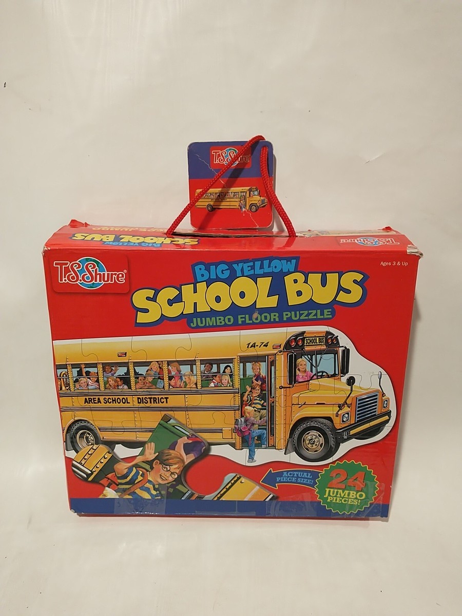 Learning Journey Big Yellow School Bus Jumbo Floor Puzzle 46