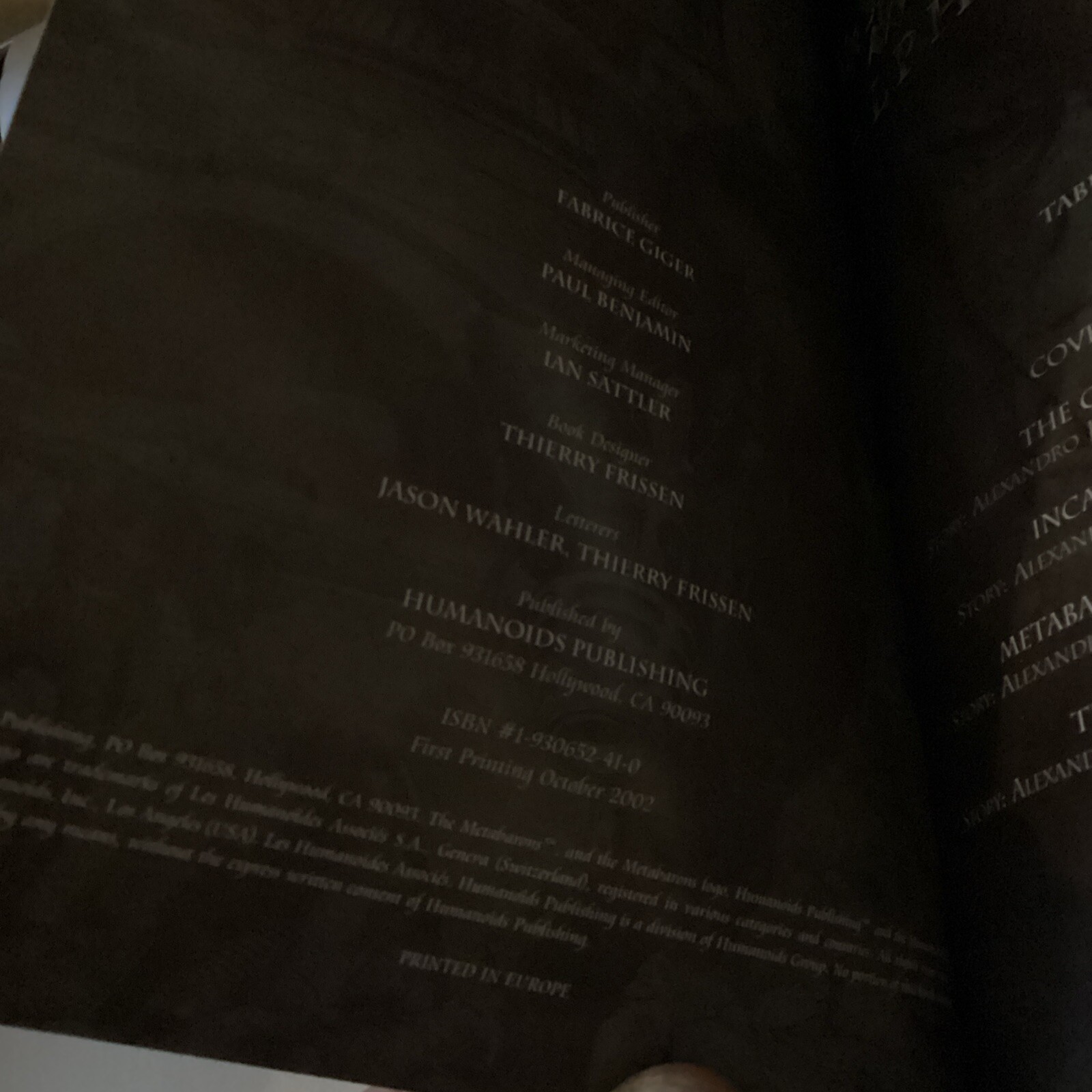 The Metabarons: Alpha/Omega By Alexandro Jodorowsky Moebius