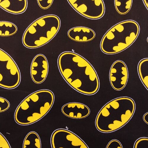 Logotipo de Batman de DC Comics en tela de algodón acolchado negro para vestir, por 50 cm C15 - Imagen 6 de 11