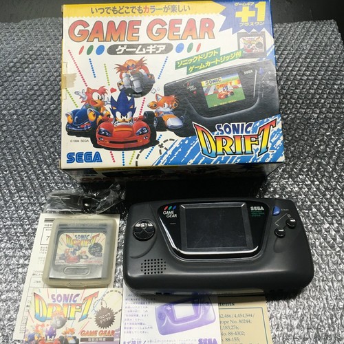 Game Gear Black Sega Sonic Drift Console Set With Box And Manual Ebay