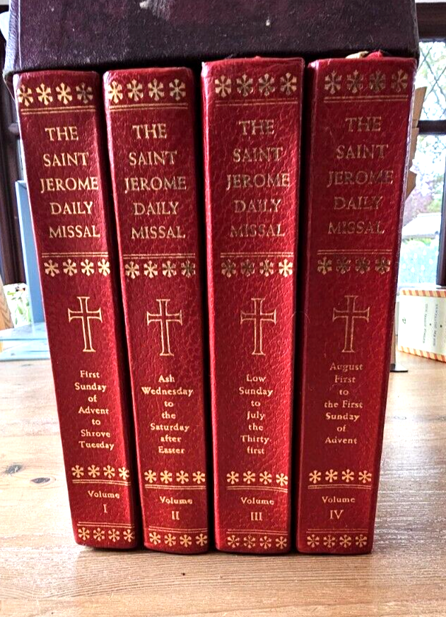 Saint Jerome Daily Missal, volumes 1 4, in excellent condition. eBay