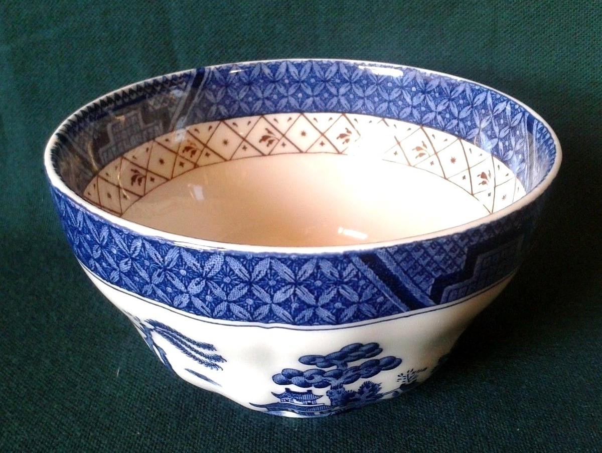 ROYAL DOULTON BOOTHS REAL OLD WILLOW PATTERN SUGAR BOWL FINE CHINA SUGAR  BASIN
