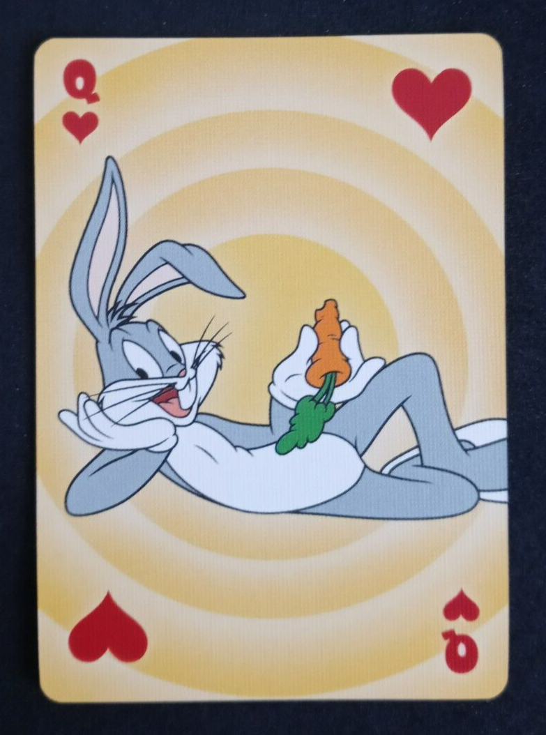 Looney Tunes Bugs Bunny Playing Card Queen Hearts | eBay