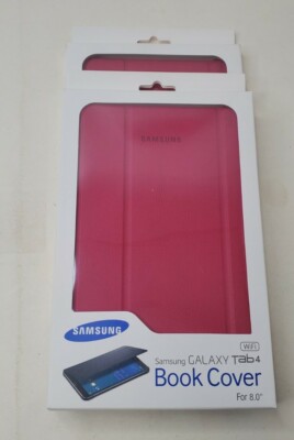 2 Samsung Galaxy Tab 4 8.0 Book Cover - Pink