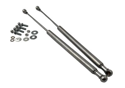 Passend für VW Golf 1  poliertes Edelstahl Haubenlifter Haubendämpfer Lifter Däm