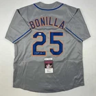 Autographed/Signed Bobby Bonilla New York Grey Baseball Jersey JSA COA