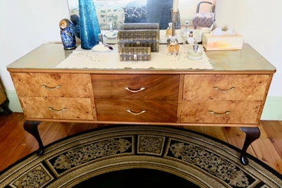Antique Mid 1950 S Deco Russian Birch Burl Bedroom