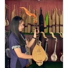 Electric Harp Guitar Phin Isarn Work Exquisite Handmade Traditional Musical V.3