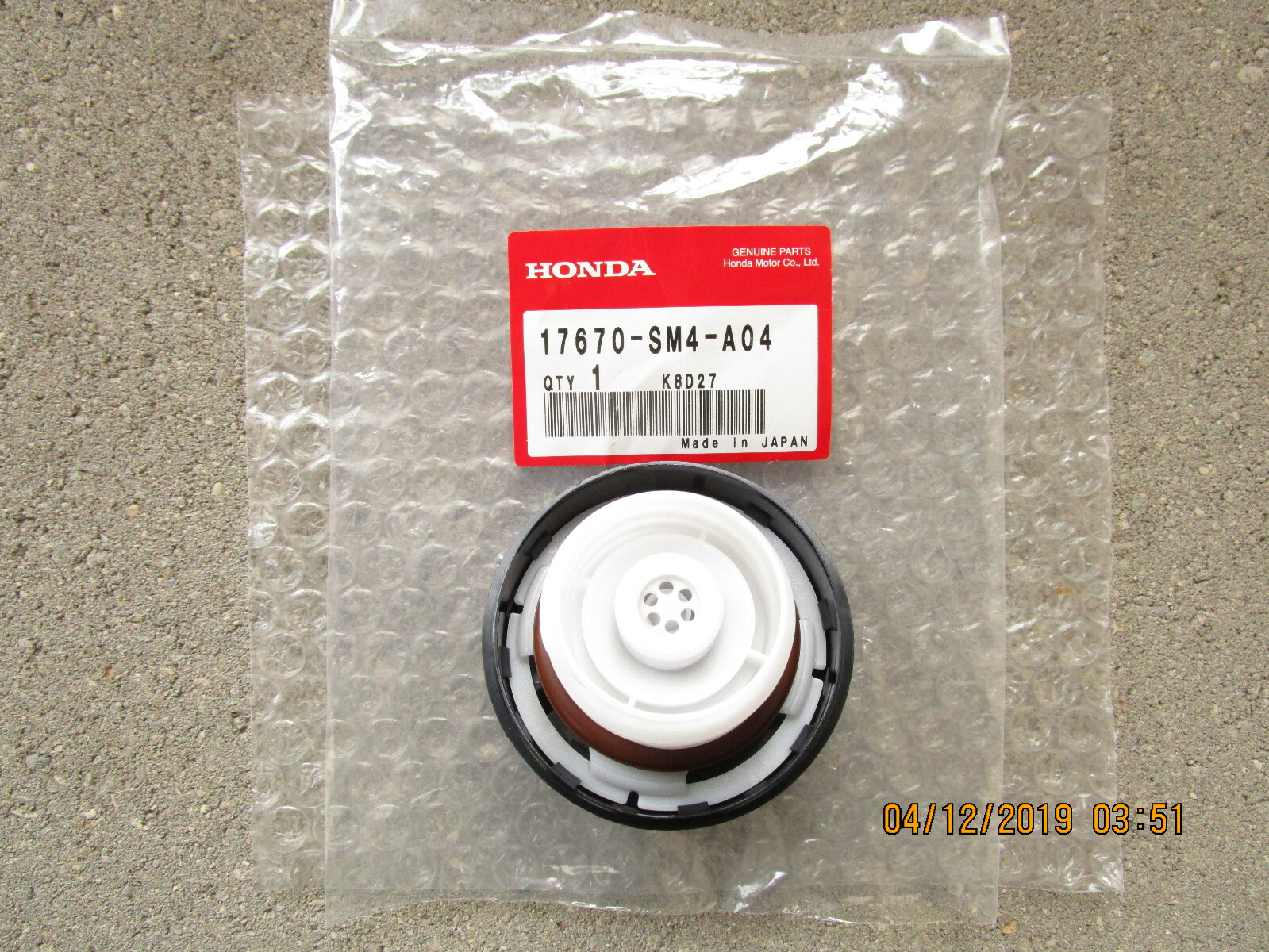 9300 HONDA CIVIC EX LX DX EXR SE FUEL GAS TANK FILLER CAP W/O TETHER