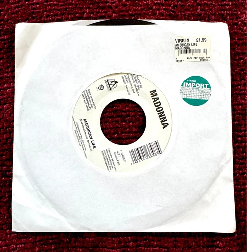 MADONNA AMERICAN LIFE IMPORT 45rpm RECORD MINI SINGLE DIE ANOTHER DAY BOND PROMO
