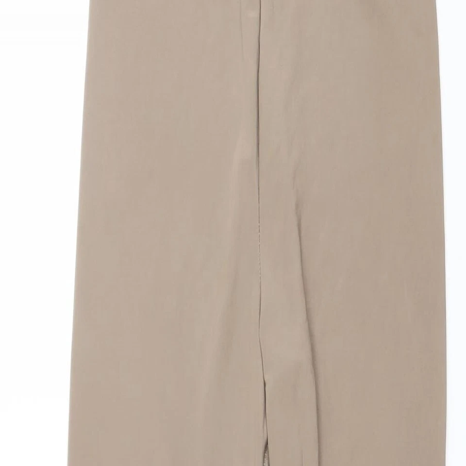 PRETTYLITTLETHING Womens Beige Polyester Blend Carrot Leggings Size 6 L20 in - Image 3 of 4