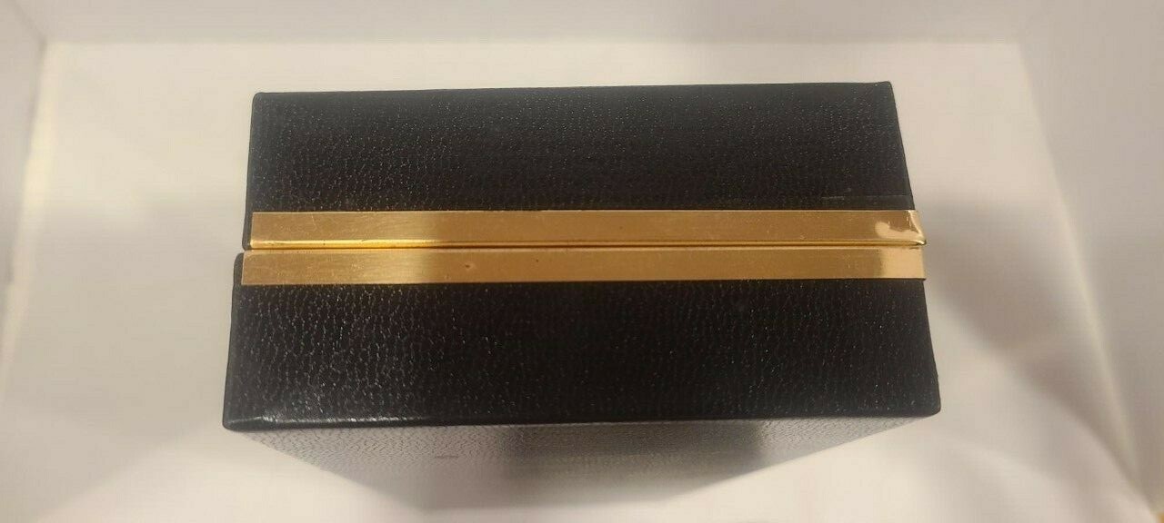 Vintage Executive Pencil Box black with gold letters Gag Gift