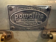 Vintage Folding Portable Camera Light System Model 375 with bulbs and Camera Lot