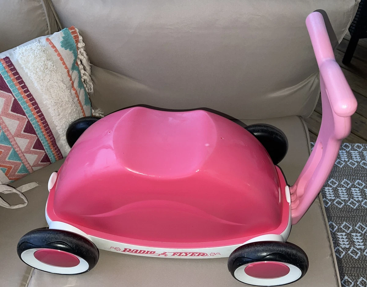 Pink radio store flyer wagon