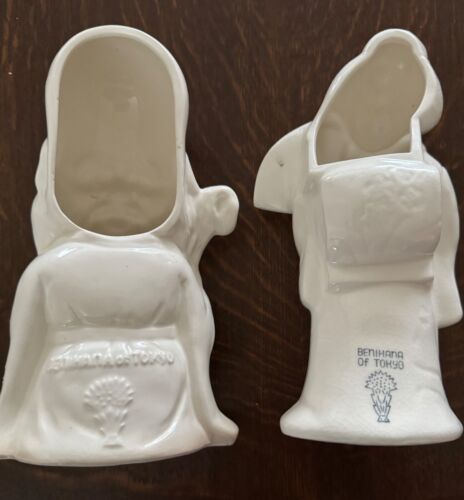 BenihanaTokyo Japan Fukurokuju Jurojin GEISHA TIKI MUG Planter Figurines - Picture 2 of 2