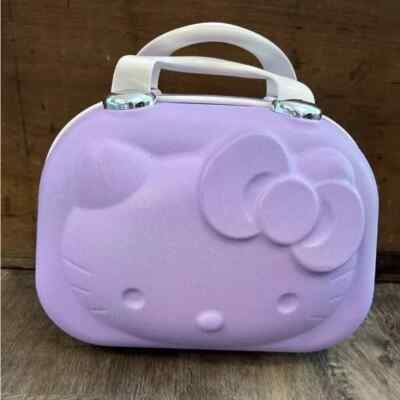Purple Hello Kitty Travel Cosmetic Case Box Beauty Makeup Case Bag
