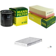 MANN-FILTER Inspektionspaket Filterset für Opel Crossland X 1.2 Citroën C3
