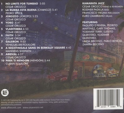 C SAR OROZCO/KAMARATA JAZZ/OROZCO - KEINE GRENZEN FÜR TUMBAO [DIGIPAK] NEUE CD