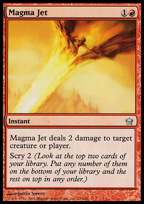 Magic the Gathering MTG Magma Jet (73) Fifth Dawn   LP