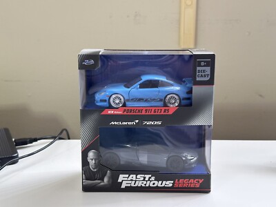 Fast And Furios Diecast Model Cars Porsche And McLaren 