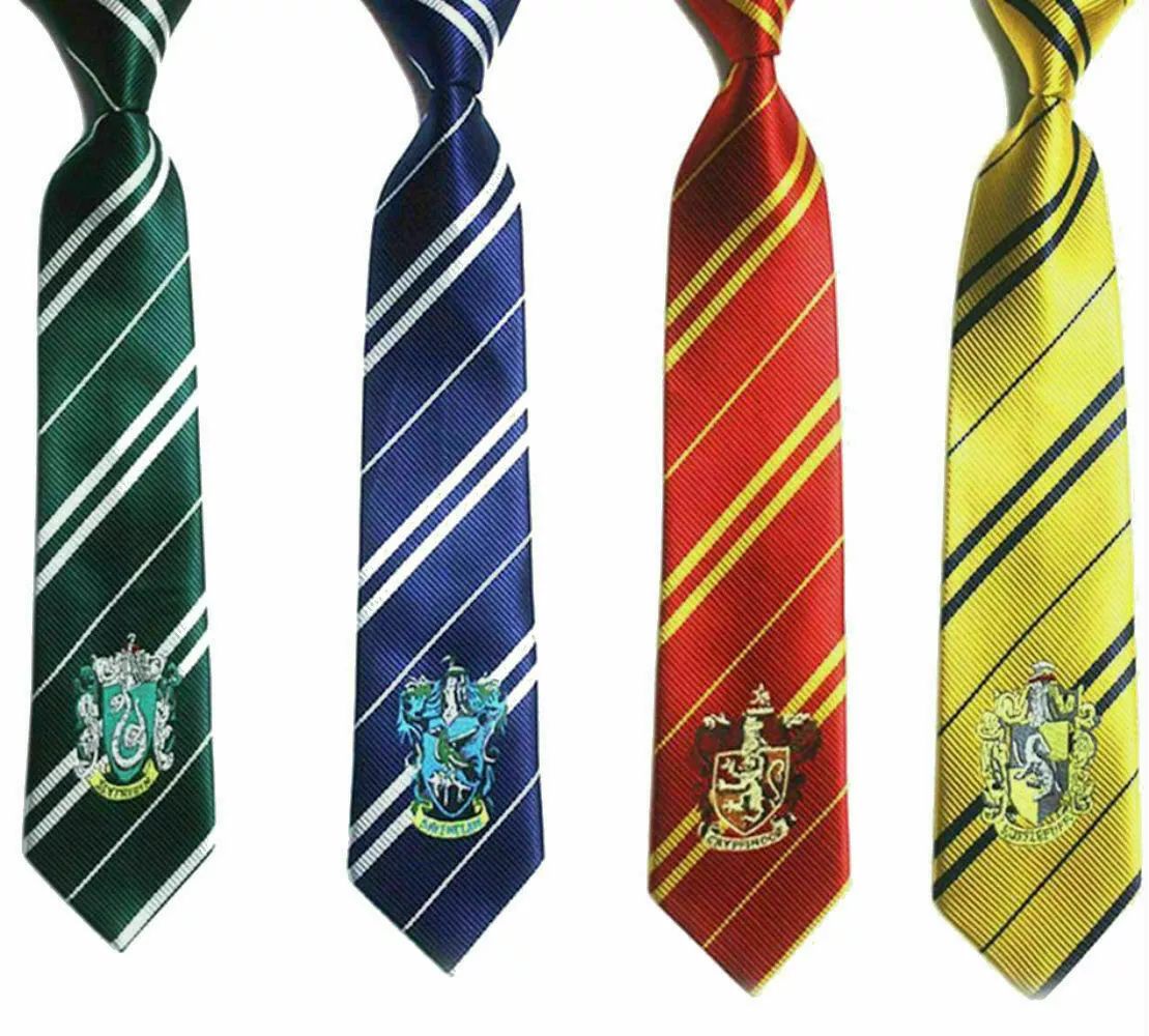 Harry Potter Gryffindor Slytherin Hufflepuff Ravenclaw Necktie Tie USA SHIP