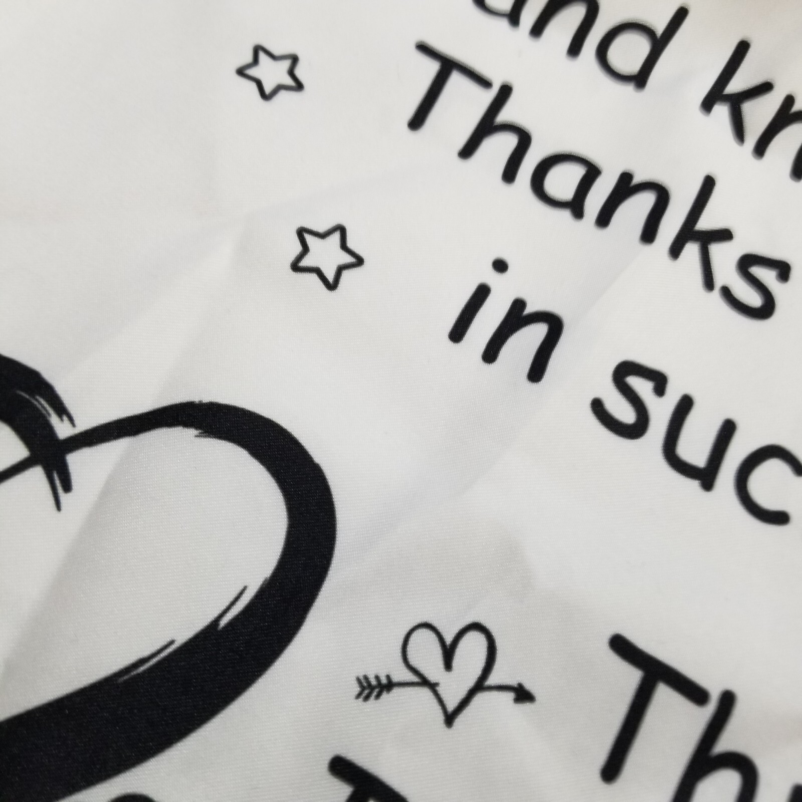 TO MY BESTIE Decorative Throw Pillowcase White Black 17.25 x 17.25 NEW