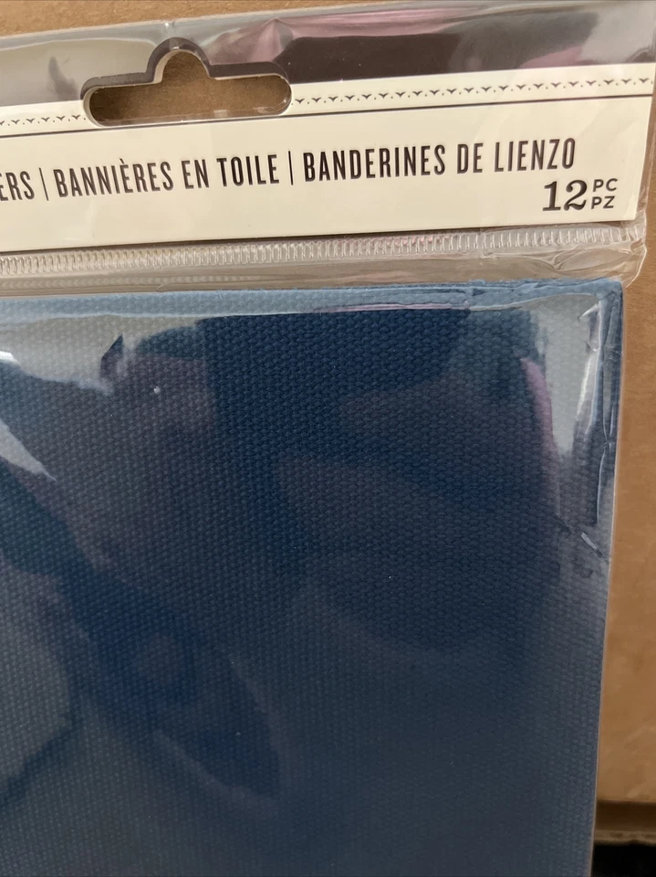 Darice Blue Canvas Banners 12 Sheets Each. Lot Of 2 4 3/4” W x 6” L - Image 4 of 4