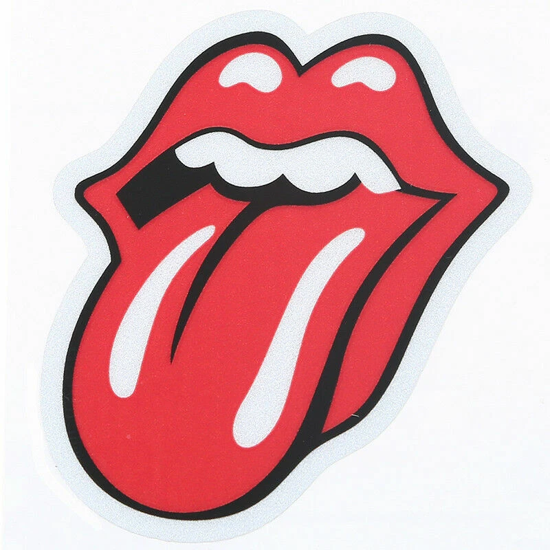 Calcomanía adhesiva de vinilo Rolling Stones multicolor lengua musical de alta calidad 3"*3,3" Foto 4 de 4