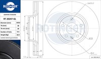 Rotinger 2X Bremsscheibe Vorne Ø321 Mm BelüFtet FüR Audi A6 Allroad 4FH C6 3.0