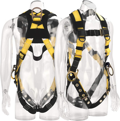 3D-Rings Industrial Fall Protection Safety Harness with Leg Tongue Buckles | Sho