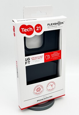 Tech21 Evo Check Drop Protection Case for iPhone 14 Pro Max Smokey Black  UK