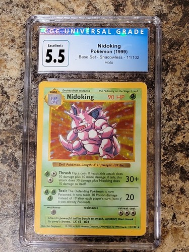 Nidoking (Shadowless) graded CGC 5.5 for sale on eBay