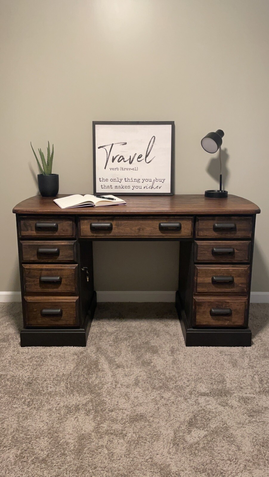Solid Wood Desk eBay