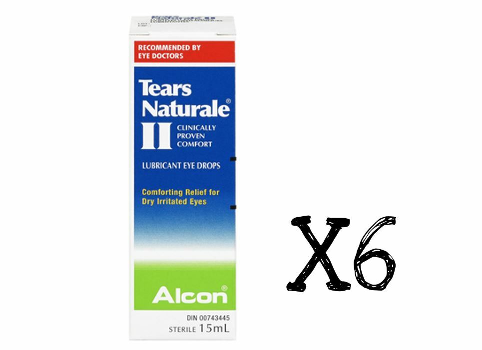 Alcon Tears Naturale II Polyquad Lubricant Eye Drops 15ml x6 boxes Alcon Canada