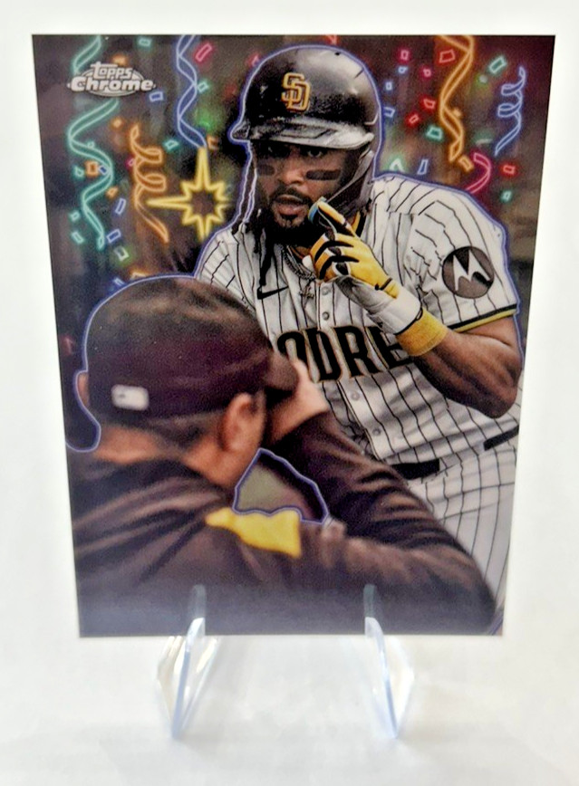 2025 Topps Chrome Update Fernando Tatis Jr Celebracion #CT-1 Padres Case Hit SSP
