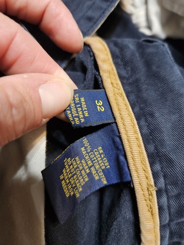 Polo Ralph Lauren Classic Chino Cargo Shorts Blue Mens Size 32 - Picture 11 of 20