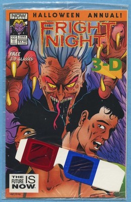 Fright Night 1993 3-D Halloween Annual ~ NOW Comics ~ sealed with glasses