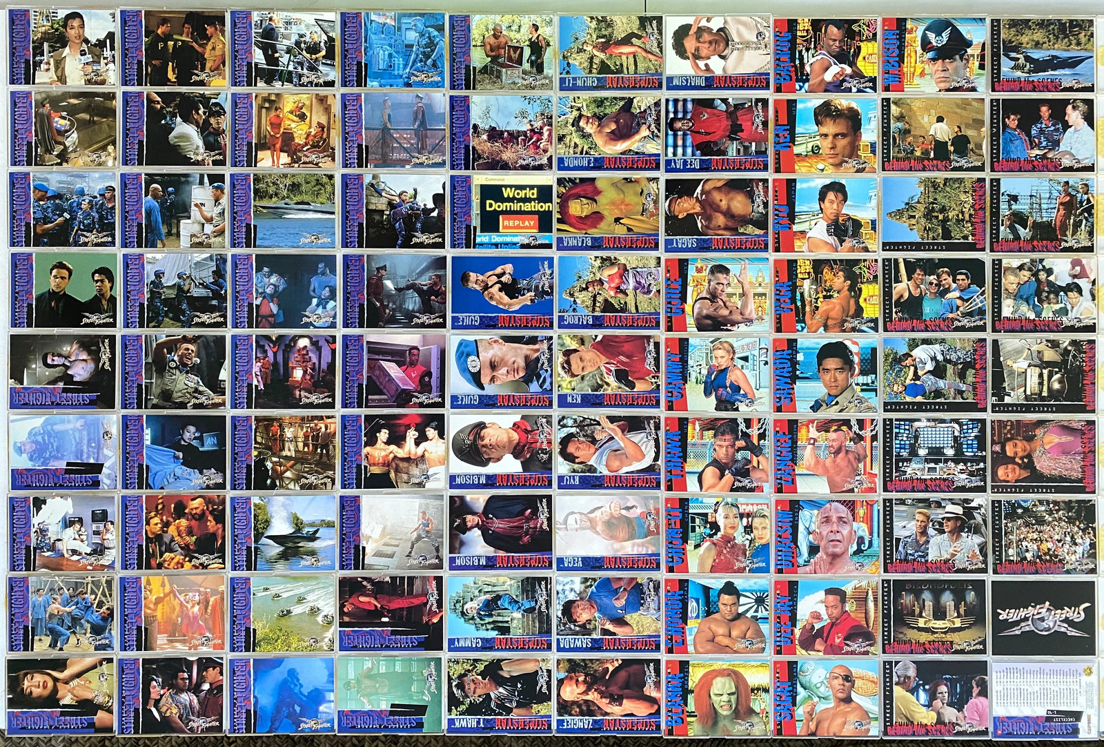 Street Fighter Movie Trading Card Set 90 Cards Capcom / Upper Deck 1994/1995