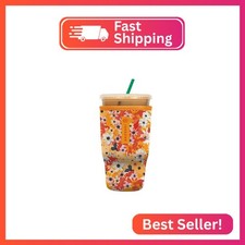 Sok It JavaSok Iced Coffee Cold Soda Insulated Neoprene Cup Sleeve Sunkissed