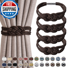 Niceec 4 Pack Strong Magnetic Curtain Tiebacks Upgrade Nordic Style Drape Tie