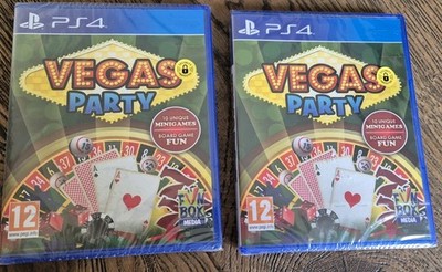 ZWEI PS4 Sony PlayStation 4 Vegas Partyspiel Neu & Versiegelt