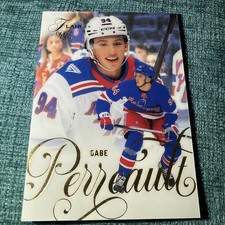 2025-26 Fleer Flair Hockey #184 Gabe Perreault Rookie Card/Logo New York Rangers