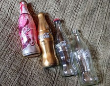 3x World/Euro Cup Coca Cola Bottles And 1x Olympic Games Bottle