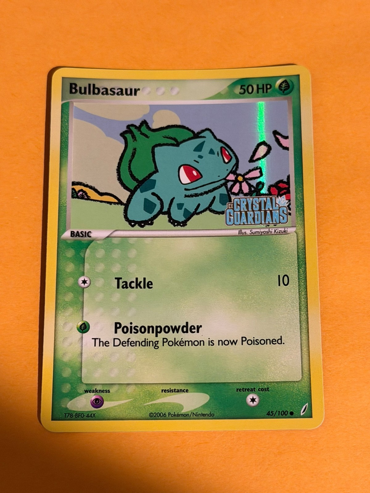 2006 Pokemon EX Crystal Guardians Bulbasaur Reverse Holo #45/100 NEAR MINT NM D
